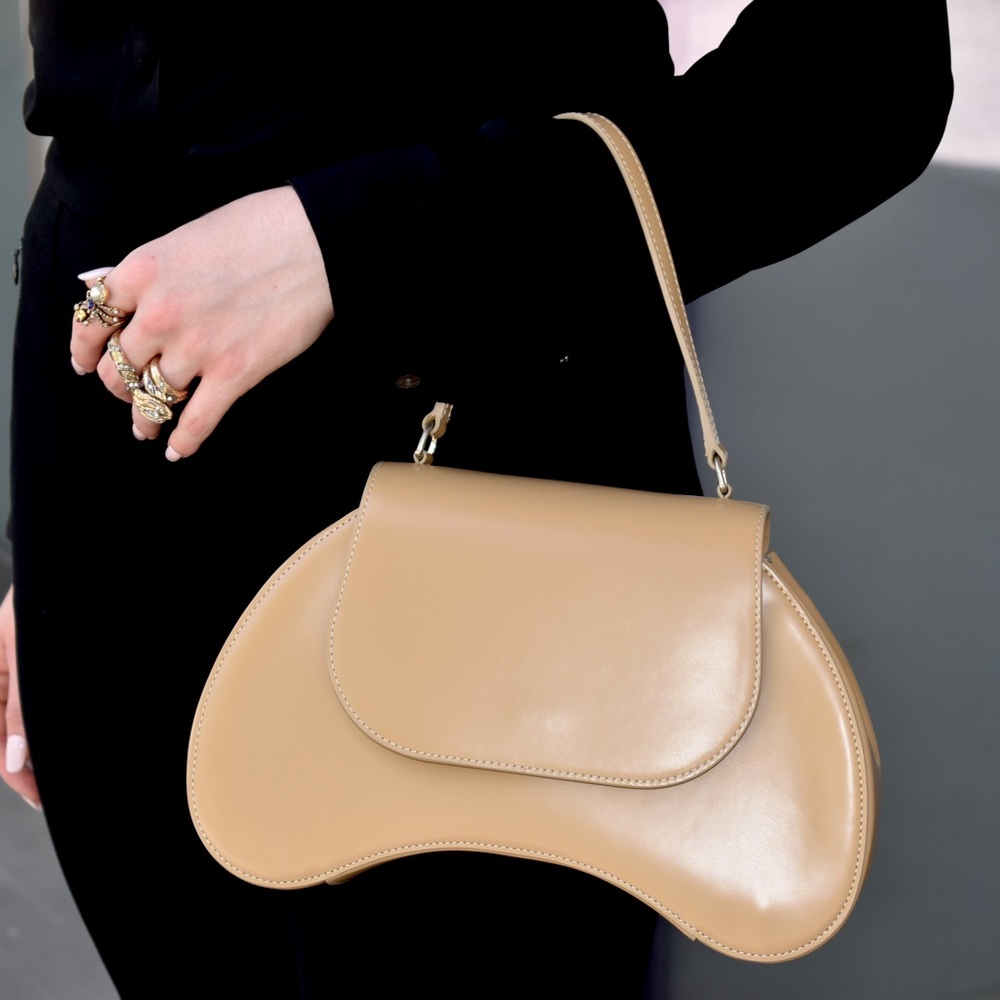 Simone Rocha Tan Leather Handbag/Cross-body
